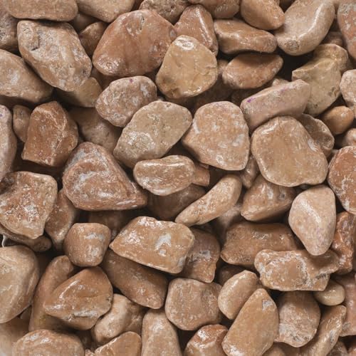 Natursteine, ca. 7-15 mm, 1 kg Beutel, viele Farben erhältlich | Dekosteine | Dekosand | Dekokies | Ziersteine | Kieselsteine | Bastel Steine | Dekogranulat | Streudeko | Füllmaterial (terra) von DEKO MARKET