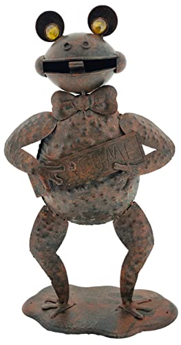 Fosch-Figur Welcome zum Stellen aus Metall, 45cm hoch, Deko-Figur von DEKO TRADER