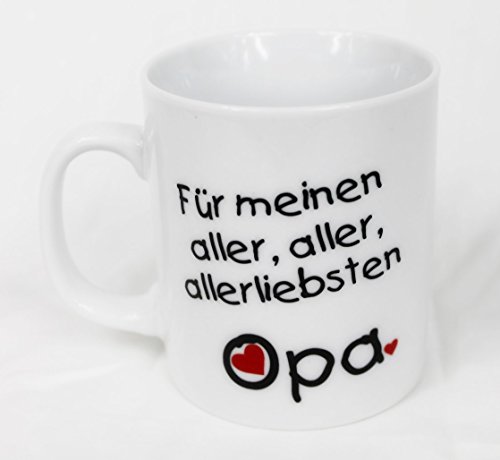 Tasse - Für Meinen Aller, Aller, Allerliebsten besten Opa - Family Familie Kaffee Kaffeetasse Geschenk Geburtstag von DEKO TRADER