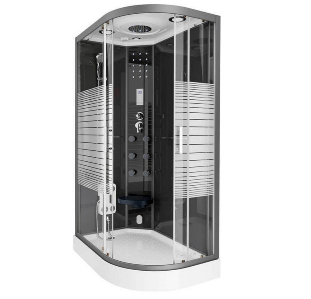 DEKO VERTRIEB BAYERN Dampfdusche XL Luxus LED Dampfdusche-Dampfsauna 120x80 Kombi Dusche +Radio Black DEKO VERTRIEB BAYERN Dampfdusche XL Luxus LED Dampfdusche-Dampfsauna 120x80 Kombi Dusche +Radio Black von DEKO VERTRIEB BAYERN