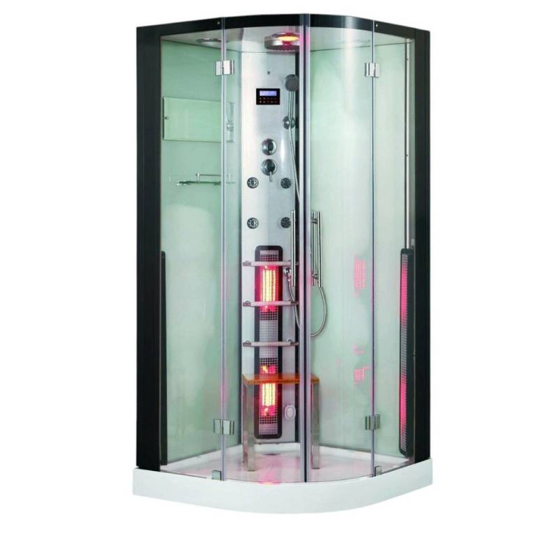 DEKO VERTRIEB BAYERN Infrarotkabine XXL Luxus LED Dampfdusche+Infrarotsauna Kombi Infrarot-Sauna-Wärmekabi von DEKO VERTRIEB BAYERN
