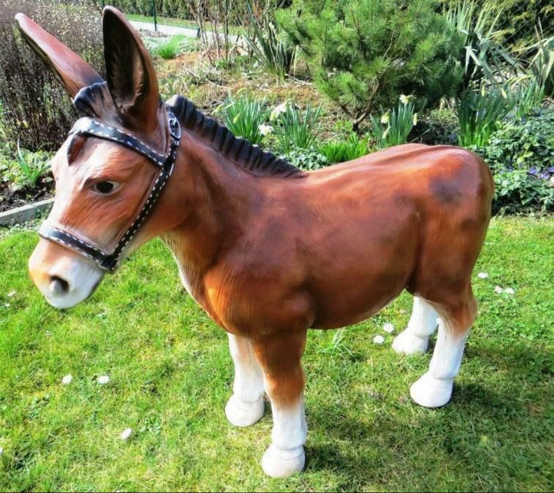 DEKO VERTRIEB BAYERN Gartenfigur Esel lebensgross 100cm braun Premium Garten Deko Figur DEKO VERTRIEB BAYERN Gartenfigur Esel lebensgross 100cm braun Premium Garten Deko Figur von DEKO VERTRIEB BAYERN