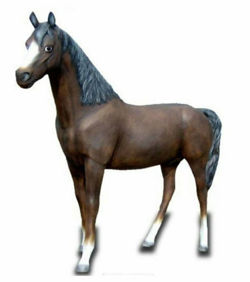 DEKO VERTRIEB BAYERN Gartenfigur XXL Pferd lebensgross Premium-Gartendeko 225 Garten Deko Figur von DEKO VERTRIEB BAYERN