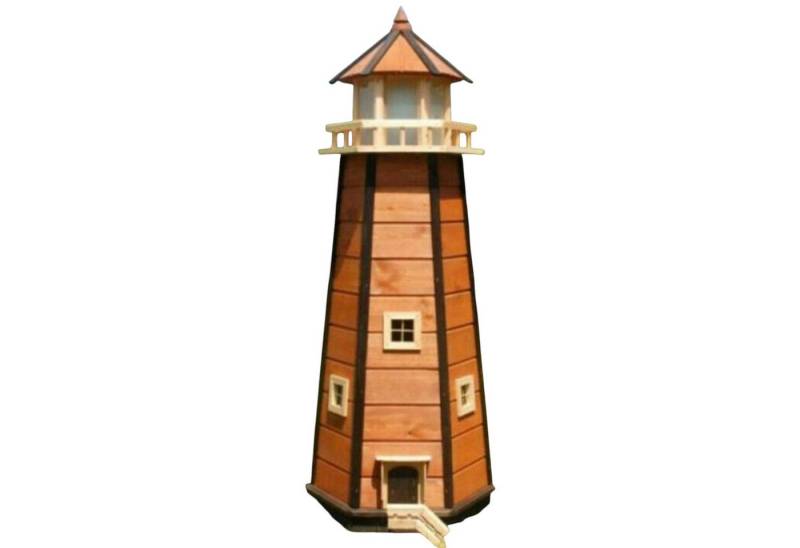 DEKO VERTRIEB BAYERN Gartenfigur XXL Premium Leuchtturm 140cm mit Solar LED Beleuchtung 1,40 m von DEKO VERTRIEB BAYERN
