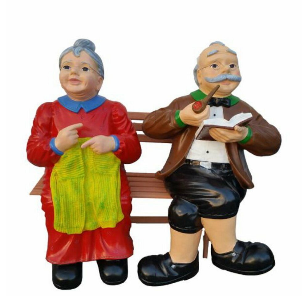 DEKO VERTRIEB BAYERN Gartenfigur XXL Premium Oma Opa auf Bank lebensgross 120 cm Garten Deko DEKO VERTRIEB BAYERN Gartenfigur XXL Premium Oma Opa auf Bank lebensgross 120 cm Garten Deko von DEKO VERTRIEB BAYERN
