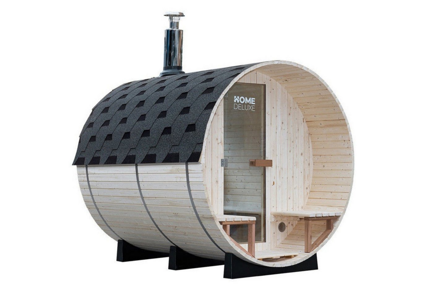 DEKO VERTRIEB BAYERN Sauna XXL Luxus Outdoor Fasssauna 210x240 SET Sauna inkl. Holzofen 4-6 Pers. DEKO VERTRIEB BAYERN Sauna XXL Luxus Outdoor Fasssauna 210x240 SET Sauna inkl. Holzofen 4-6 Pers. von DEKO VERTRIEB BAYERN