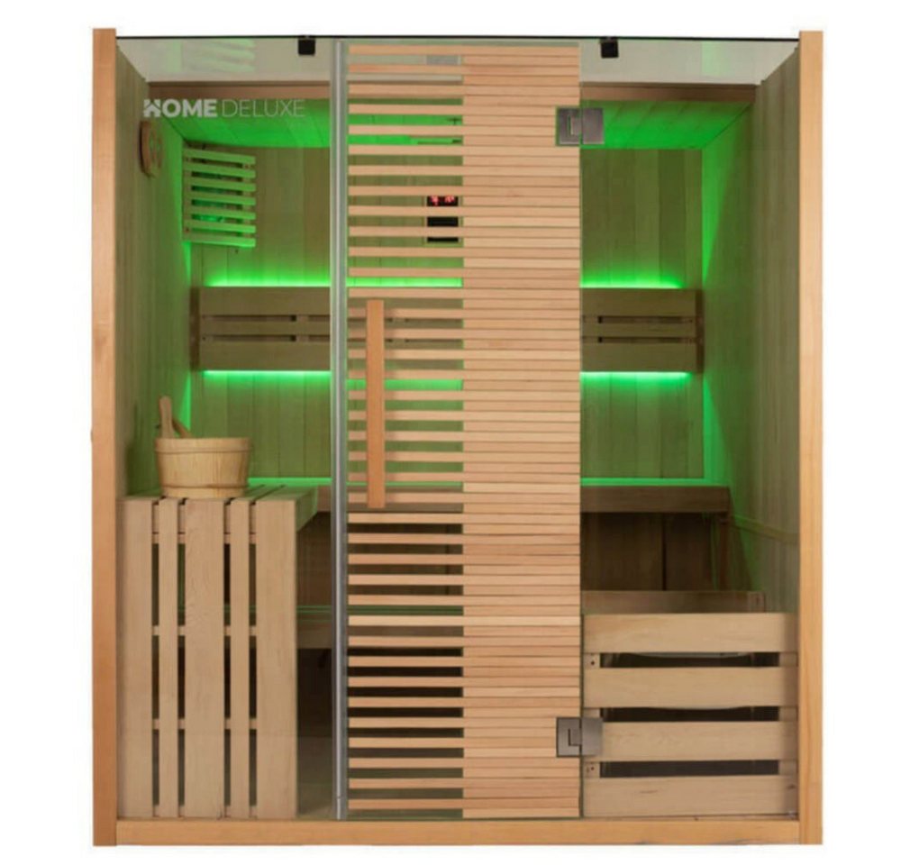 DEKO VERTRIEB BAYERN Sauna XXL Luxus Traditionelle Sauna 180x150x200 SET inkl. 7,5 KW Saunaofen von DEKO VERTRIEB BAYERN