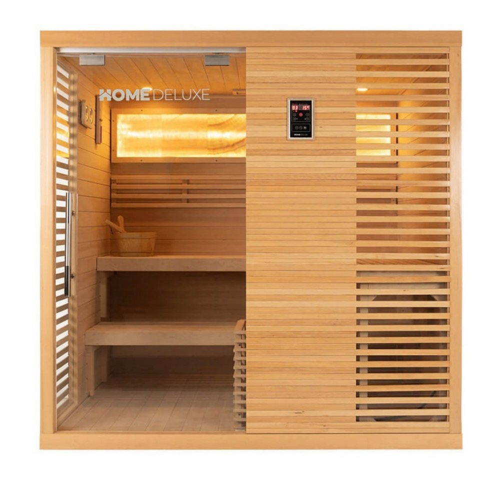 DEKO VERTRIEB BAYERN Sauna XXL Luxus Traditionelle Sauna 200x150x200 SET inkl. 7,5 KW Saunaofen von DEKO VERTRIEB BAYERN