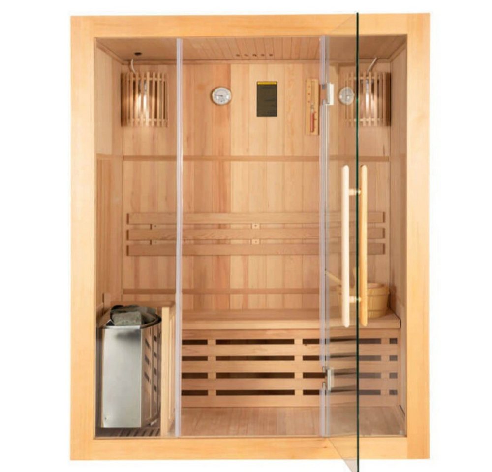 DEKO VERTRIEB BAYERN Sauna XXL Premium Traditionelle Sauna 150x120 cm SET inkl. 4,5 KW Saunaofen DEKO VERTRIEB BAYERN Sauna XXL Premium Traditionelle Sauna 150x120 cm SET inkl. 4,5 KW Saunaofen von DEKO VERTRIEB BAYERN