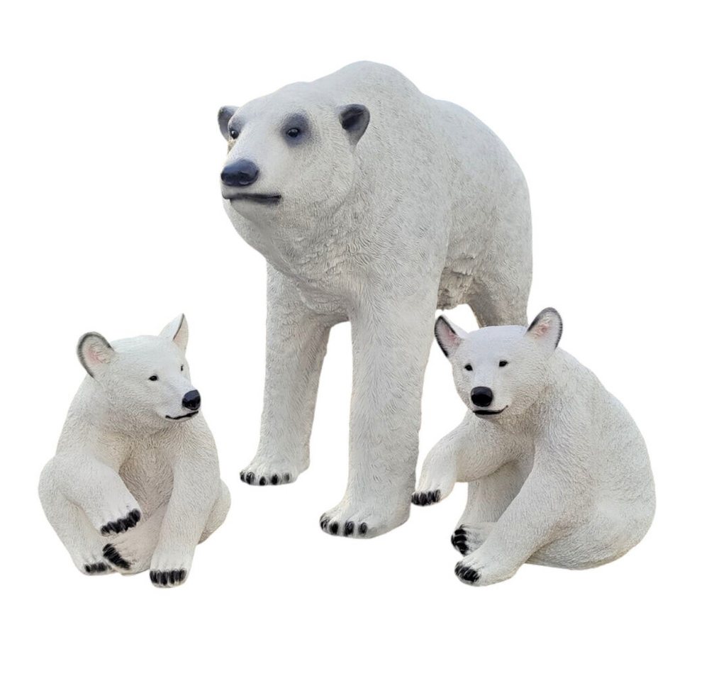 DEKO VERTRIEB BAYERN Tierfigur XXL Eisbär +2x Kind Familie SET lebensgross 190x120x65 cm Garten Deko DEKO VERTRIEB BAYERN Tierfigur XXL Eisbär +2x Kind Familie SET lebensgross 190x120x65 cm Garten Deko von DEKO VERTRIEB BAYERN