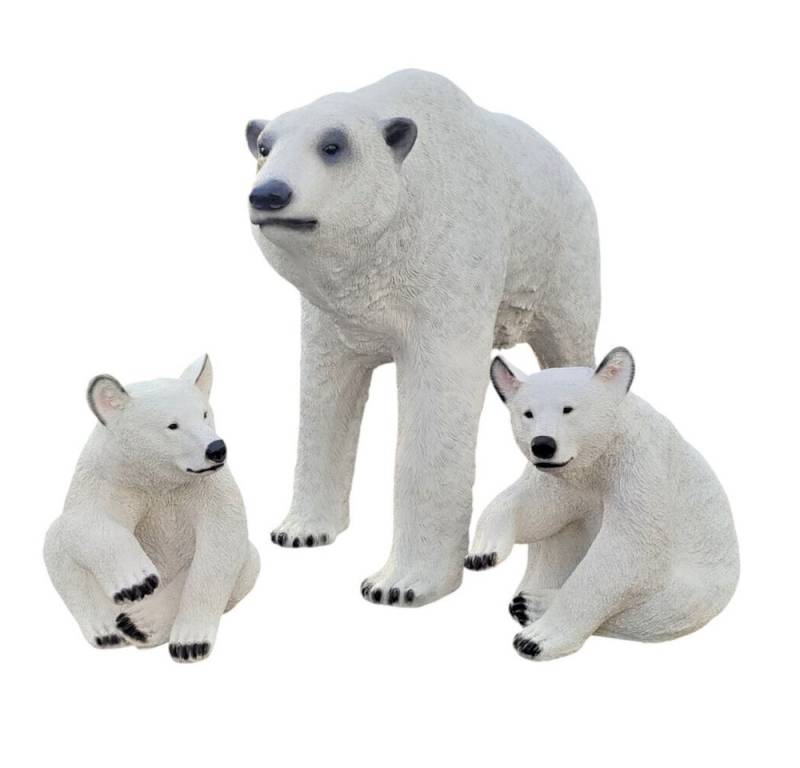 DEKO VERTRIEB BAYERN Tierfigur XXL Eisbär +2x Kind Familie SET lebensgross 190x120x65 cm Garten Deko DEKO VERTRIEB BAYERN Tierfigur XXL Eisbär +2x Kind Familie SET lebensgross 190x120x65 cm Garten Deko von DEKO VERTRIEB BAYERN