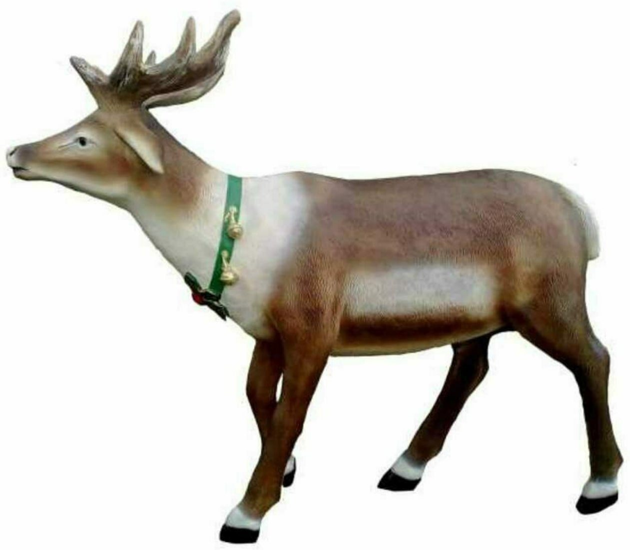 DEKO VERTRIEB BAYERN Weihnachtsfigur XXL Premium Rentier lebensgross ca. 155cm Weihnachtsdeko Elch Garten von DEKO VERTRIEB BAYERN