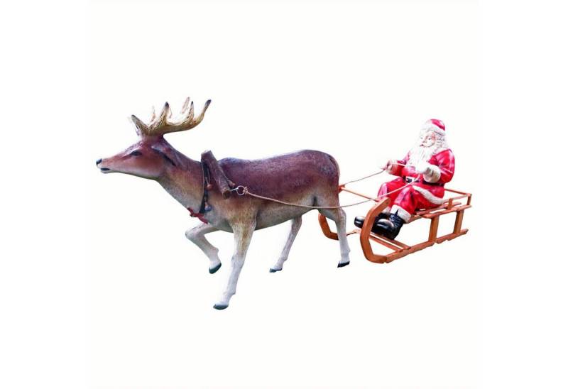 DEKO VERTRIEB BAYERN Weihnachtsmann XXL Rentier Weihnachtsmann Schlitten 2,90m lang lebensgross Santa Deko DEKO VERTRIEB BAYERN Weihnachtsmann XXL Rentier Weihnachtsmann Schlitten 2,90m lang lebensgross Santa Deko von DEKO VERTRIEB BAYERN