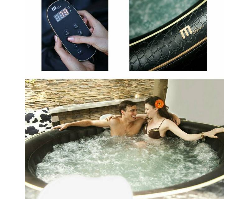 DEKO VERTRIEB BAYERN Whirlpool XXL Luxus MSPA Whirlpool aufblasbar Outdoor Indoor Pool+ Heizung 6 Per von DEKO VERTRIEB BAYERN