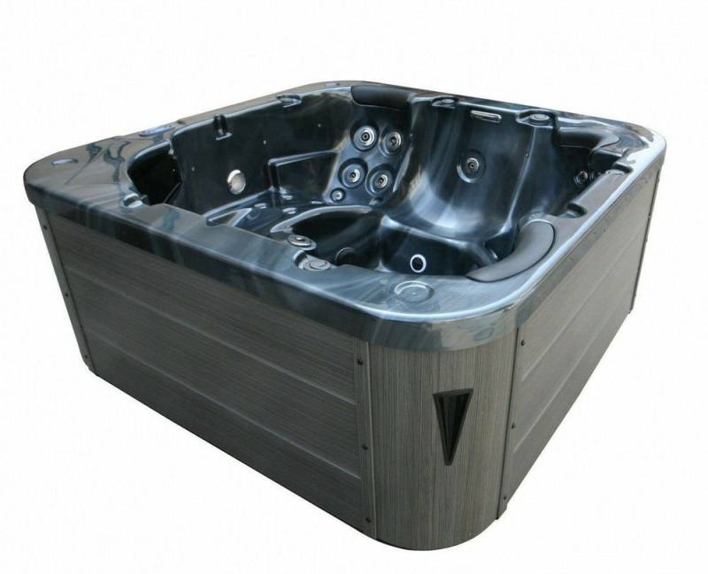 DEKO VERTRIEB BAYERN Whirlpool XXL Luxus SPA LED Whirlpool-SET 215x215 Farblicht Outdoor+Indoor Pool von DEKO VERTRIEB BAYERN