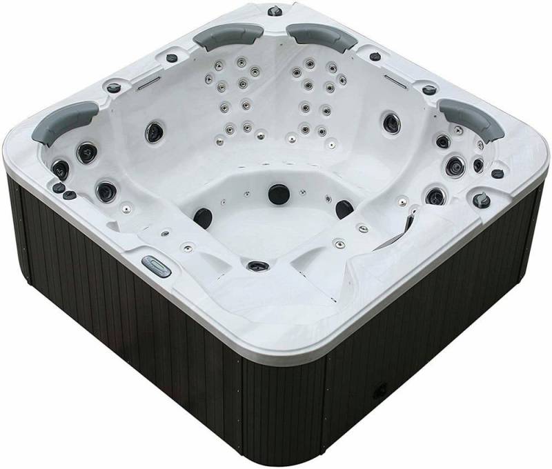DEKO VERTRIEB BAYERN Whirlpool XXL Luxus SPA LED Whirlpool SET 230x230 Farblicht Outdoor+Indoor Pool von DEKO VERTRIEB BAYERN