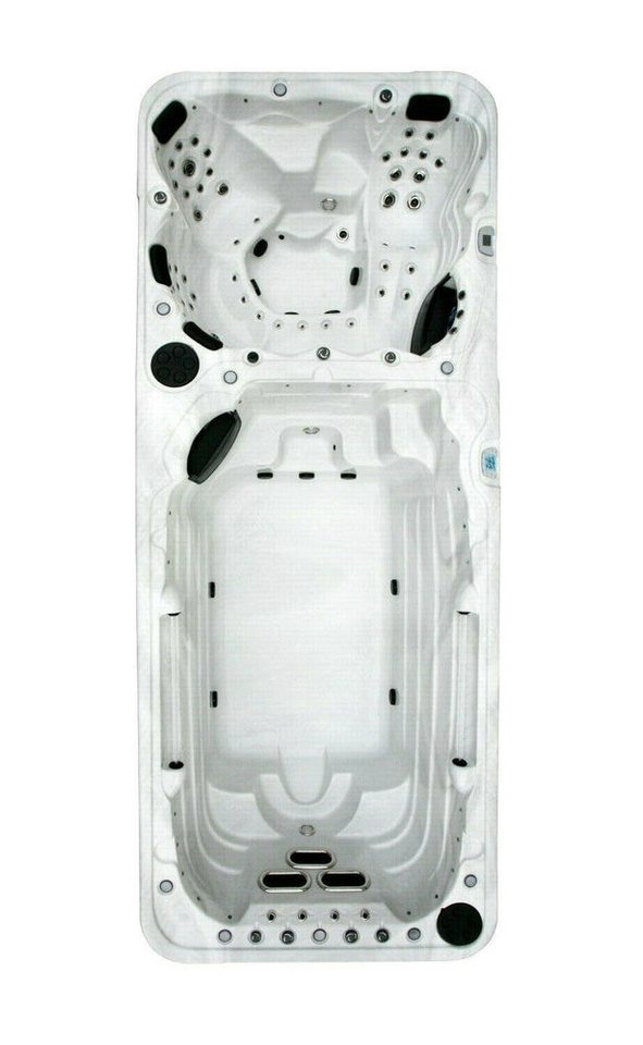 DEKO VERTRIEB BAYERN Whirlpool XXXL Luxus Led Swim Spa 580x230 cm Whirlpool+Gegenstromanlage Outdoor von DEKO VERTRIEB BAYERN