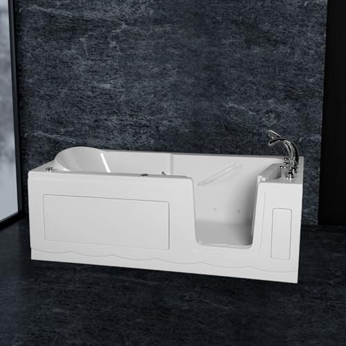 Luxus Tür Seniorenbadewanne F2 Whirlpool Senioren Badewanne 170x75 cm Modell 2024 von DEKO VERTRIEB BAYERN