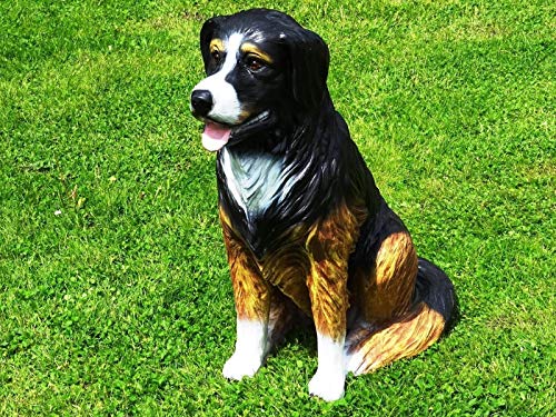XL Berner Sennenhund in LEBENSGROSS Hund Premium Garten Deko 80cm von DEKO VERTRIEB BAYERN