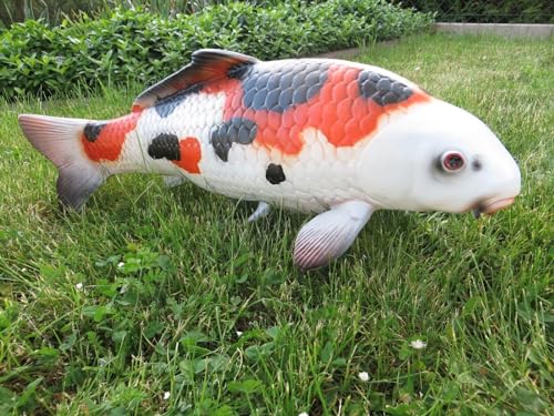XL Premium Koi lebensgross ca. 65cm Dekofigur Garten Deko Figur Neu von DEKO VERTRIEB BAYERN