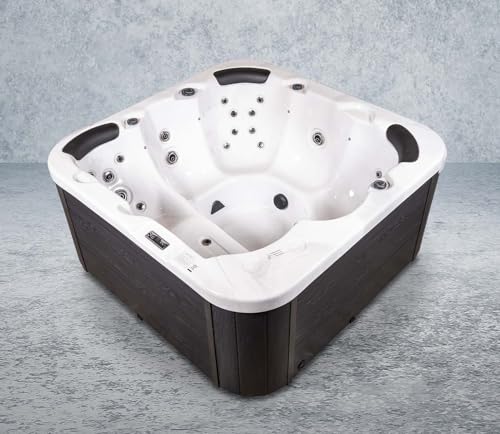 XXL Luxus LED Whirlpool Outdoor+Indoor Set 200x200 cm Pool Ozon 6 Pers. Neustes Modell 2025 inkl. Spedition von DEKO VERTRIEB BAYERN