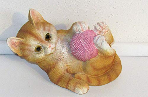 DEKO Dekofigur/Gartenfigur Katze/Tierfigur/Garten Kunststein frostfest von DEKO