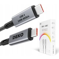 USB-C-Kabel, schnelles Aufladen von USB Typ C auf Apple Thunderbolt, 240 W, USB4, 1 m von DEKO