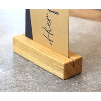 Eichenholz-Foto-/Kartenhalter Eichenholz-Foto-/Kartenhalter von DEKOFAKTUR