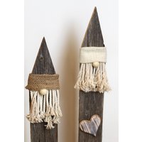 Weihnachtswichtel, Weihnachtsmann, Weihnachtsdeko Eingangsbereich, Altholz Deko, Aufsteller Skulptur Weihnachten, Holzdeko Weihnachten von DEKOFAKTUR