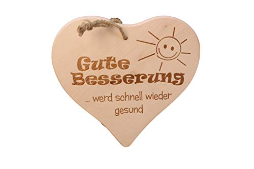 DEKOFANT Schilder mit Sprüchen Holz Herz 24 x 24 cm „ Gute Besserung… wird schnell wieder gesund „ Geschenk mit Spruch DEKOFANT Schilder mit Sprüchen Holz Herz 24 x 24 cm „ Gute Besserung… wird schnell wieder gesund „ Geschenk mit Spruch von DEKOFANT