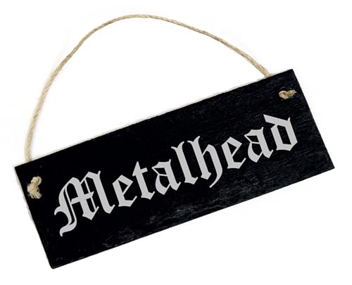 Dekolando Metalhead - Schild aus Schiefer graviert - Heavy Metal Musik Metaller Türschild Dekoschild 22 x 8 cm Dekolando Metalhead - Schild aus Schiefer graviert - Heavy Metal Musik Metaller Türschild Dekoschild 22 x 8 cm von DEKOLANDO