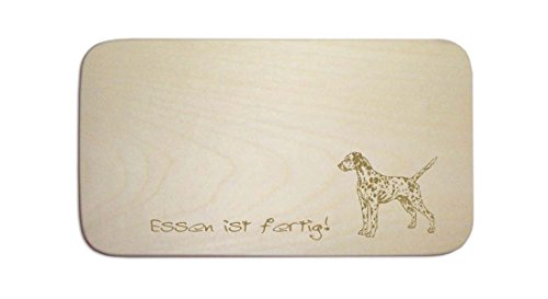 Frühstücksbrettchen « DALMATINER » inkl. pers. Wunschgravur - Brett Frühstücksbrett Frühstück Schild Geschenk Hund von DEKOLANDO