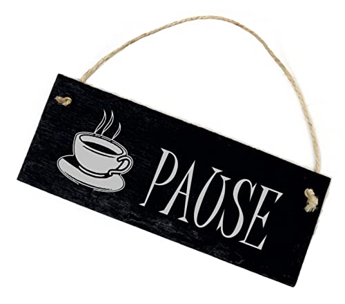 Dekolando Kaffeepause Pause Schild Schiefer mit Gravur Kaffeetasse Kaffeedekoration Kaffeetrinker 22 x 8 cm Dekolando Kaffeepause Pause Schild Schiefer mit Gravur Kaffeetasse Kaffeedekoration Kaffeetrinker 22 x 8 cm von DEKOLANDO