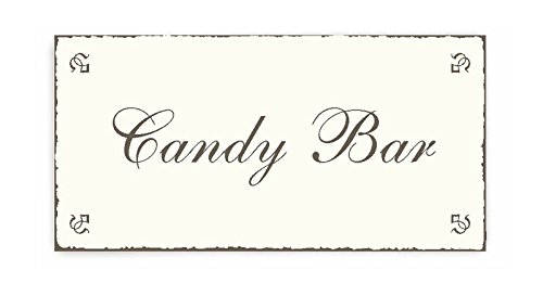 CANDY BAR Schild Vintage Look Dekoschild ca. 20 x 10 cm von DEKOLANDO