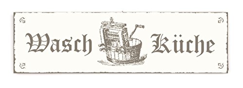 SCHILD Türschild « WASCHKÜCHE » Shabby Vintage Holzschild Dekoschild Dekoration Gastronomie Restaurant Hotel von DEKOLANDO