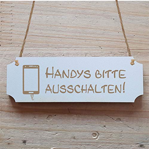 Schild HANDYS BITTE AUSSCHALTEN 20 x 6,7 cm - mit Motiv HANDY - Türschild | Dekolando Schild HANDYS BITTE AUSSCHALTEN 20 x 6,7 cm - mit Motiv HANDY - Türschild | Dekolando von DEKOLANDO