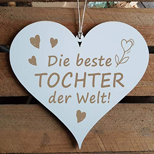 Schild Herz Die beste TOCHTER der Welt von DEKOLANDO