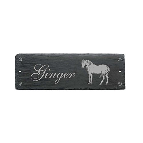 Schild Schiefer Pferd Lippizaner Pferdebox Stalltafel Name 22 x 8 cm Schild Schiefer Pferd Lippizaner Pferdebox Stalltafel Name 22 x 8 cm von DEKOLANDO