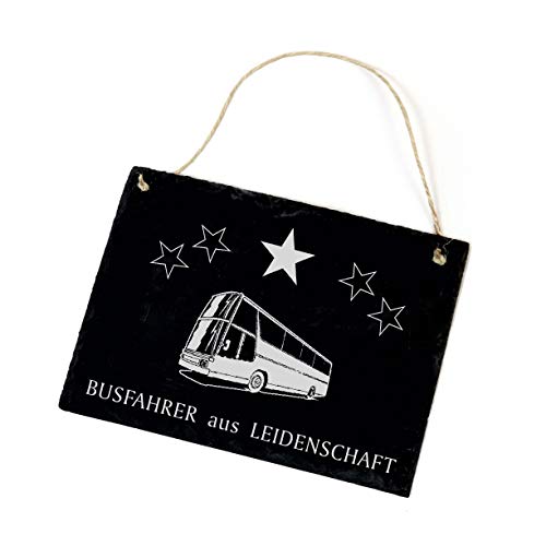 Schild Schiefertafel - Busfahrer aus Leidenschaft - Bus Türschild ca. 22 x 16 cm Schild Schiefertafel - Busfahrer aus Leidenschaft - Bus Türschild ca. 22 x 16 cm von DEKOLANDO