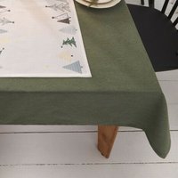 Dekoleidenschaft - Tafeldecke Waldgrün Polyester / Baumwolle Mischung, grün, 135 x 240 cm, Tischdecke, Tischtuch von DEKOLEIDENSCHAFT