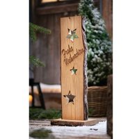 Holzsäule Frohe Weihnachten, 68 cm hoch, Dekoschild, Weihnachtsdeko von DEKOLEIDENSCHAFT