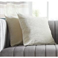 Dekoleidenschaft - Kissenhülle Offwhite, 2er Set, 45x45 cm, weicher Kissenbezug für Sofa, Couch von DEKOLEIDENSCHAFT