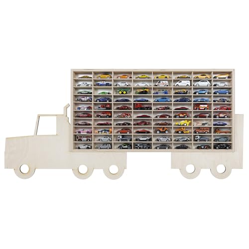 Dekoralove Compatible/Replacement for Autos Hot Wheels Regal autos Vitrine Streichholzbox Rack für 80 autos Spielzeugauto-Kollektion von Dekoralove