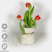 Deko-Vase Aus Beton, Beton-Sack Als Dekorativer Blickfang von DEKORUNDUM