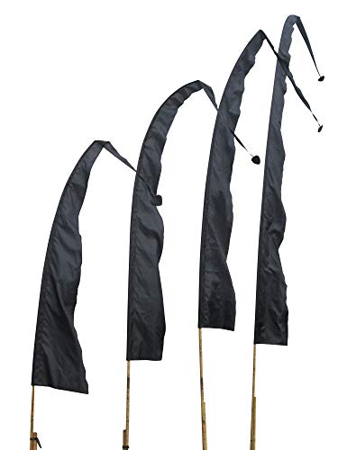 DEKOVALENZ - Balifahne SANUR, 5 Meter schwarz, Stoff ohne Stange, Umbul-Umbul Gebetsfahne DEKOVALENZ - Balifahne SANUR, 5 Meter schwarz, Stoff ohne Stange, Umbul-Umbul Gebetsfahne von DEKOVALENZ