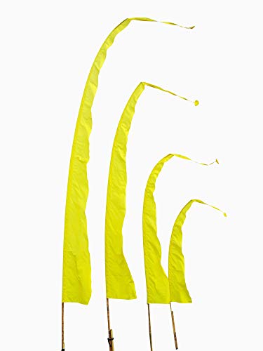 DEKOVALENZ - Balifahne SANUR, Stoff ohne Stange, versch. Farben+Längen, Fahnenlänge:4 Meter, Farbe:gelb DEKOVALENZ - Balifahne SANUR, Stoff ohne Stange, versch. Farben+Längen, Fahnenlänge:4 Meter, Farbe:gelb von DEKOVALENZ