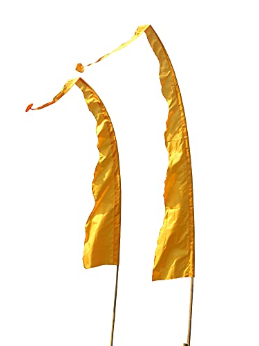 DEKOVALENZ - Balifahne WAVE, Stoff ohne Stange, versch. Farben+Längen, Fahnenlänge:5 Meter, Farbe:goldgelb DEKOVALENZ - Balifahne WAVE, Stoff ohne Stange, versch. Farben+Längen, Fahnenlänge:5 Meter, Farbe:goldgelb von DEKOVALENZ