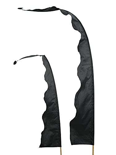 DEKOVALENZ - Balifahne WAVE, Stoff ohne Stange, versch. Farben+Längen, Fahnenlänge:5 Meter, Farbe:schwarz DEKOVALENZ - Balifahne WAVE, Stoff ohne Stange, versch. Farben+Längen, Fahnenlänge:5 Meter, Farbe:schwarz von DEKOVALENZ