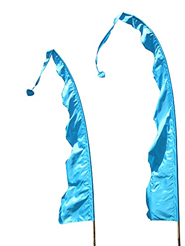 DEKOVALENZ - Balifahne WAVE, Stoff ohne Stange, versch. Farben+Längen, Fahnenlänge:5 Meter, Farbe:türkis DEKOVALENZ - Balifahne WAVE, Stoff ohne Stange, versch. Farben+Längen, Fahnenlänge:5 Meter, Farbe:türkis von DEKOVALENZ