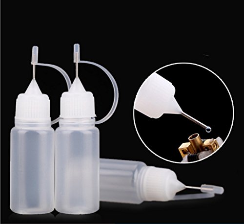 Leere Kunststoff-Tropfflasche für Flüssigkeit, Öl, 50 ml (5 Stück) von DEKPRO